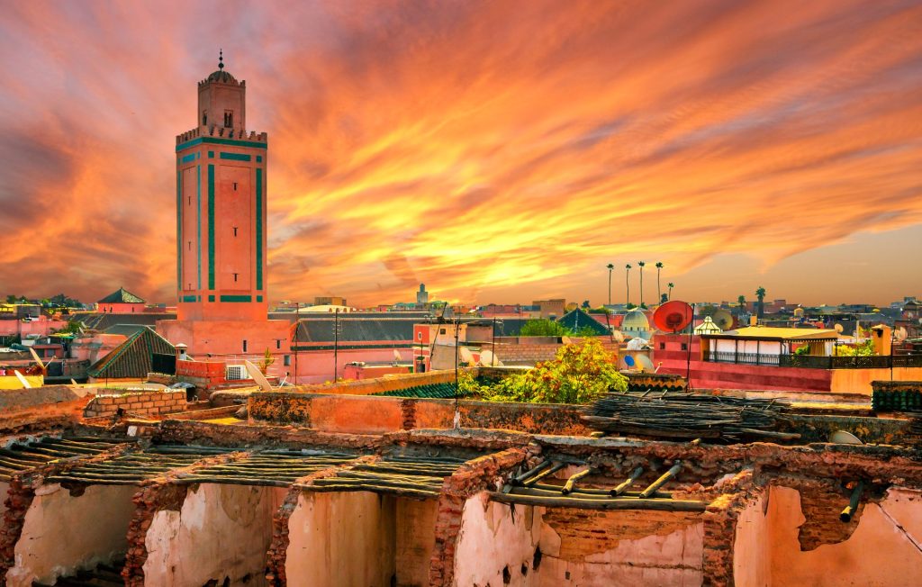 Coucher de soleil à Marrakech

